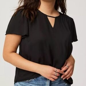 Torrid Flutter Sleeve Keyhole Harper
